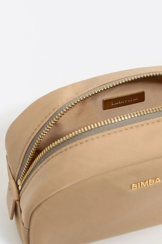 Light Camel Nylon Makeup Case Light Camel Women Bimba Y Lola Vanity Pouches Light Camel Nylon Makeup Case Light Camel Women Bimba Y Lola Vanity Pouches
