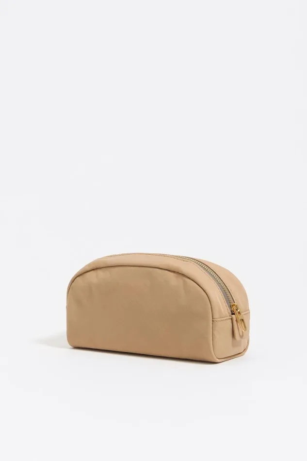 Light Camel Nylon Makeup Case Light Camel Women Bimba Y Lola Vanity Pouches Light Camel Nylon Makeup Case Light Camel Women Bimba Y Lola Vanity Pouches