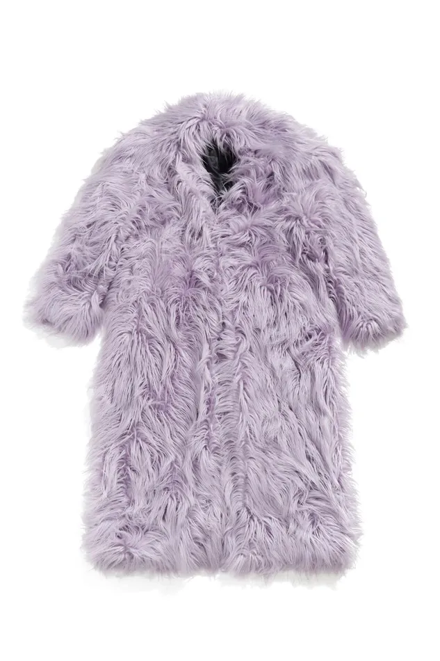 Lilac Fur Maxi Coat Lilac Women Bimba Y Lola Bimba Y Palomo Lilac Fur Maxi Coat Lilac Women Bimba Y Lola Bimba Y Palomo