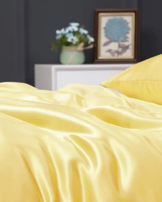 LILYUREA 19 Momme Seamless Silk Sheets Set Home Lilysilk Silk Bedding Sets