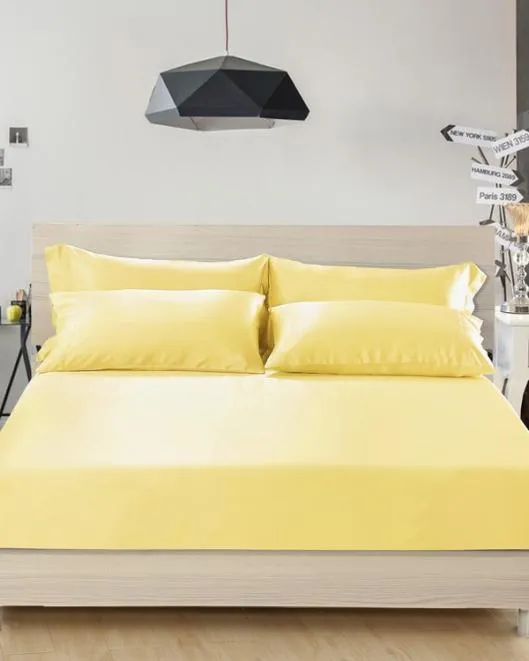 LILYUREA 19 Momme Seamless Silk Sheets Set Home Lilysilk Silk Bedding Sets