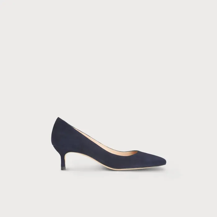 LK Bennett Audrey Beige Suede Courts Women Court Shoes