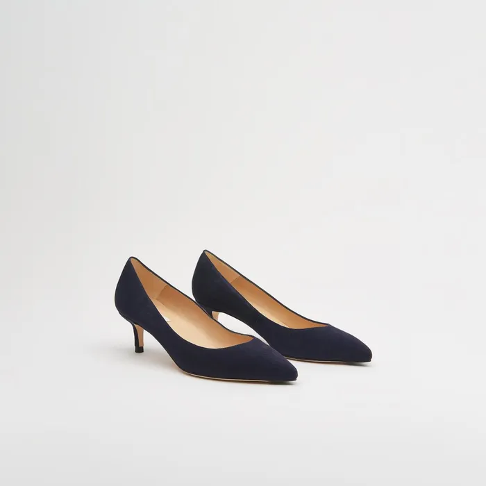 LK Bennett Audrey Beige Suede Courts Women Court Shoes