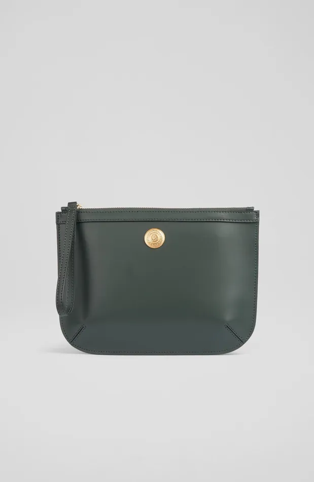 LK Bennett Poppy Blue Leather Pouch Women Small Leather Good and Purses LK Bennett Poppy Blue Leather Pouch Women Small Leather Good and Purses