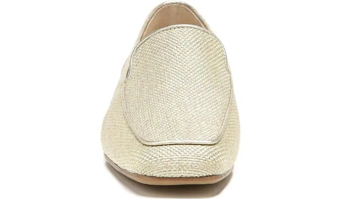 Loafers Women Franco Sarto Franco Averly 2 Loafer Pale Gold Raffia