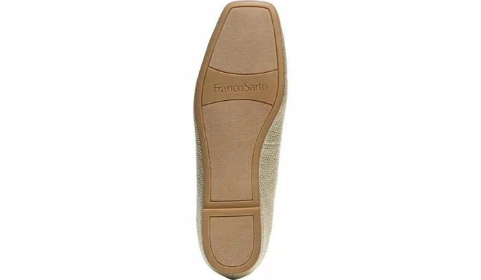 Loafers Women Franco Sarto Franco Averly 2 Loafer Pale Gold Raffia
