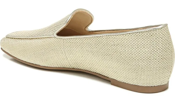 Loafers Women Franco Sarto Franco Averly 2 Loafer Pale Gold Raffia