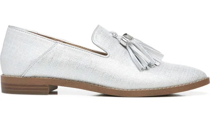 Loafers Women Franco Sarto Franco Hadden 2 Loafer Silver Fabric