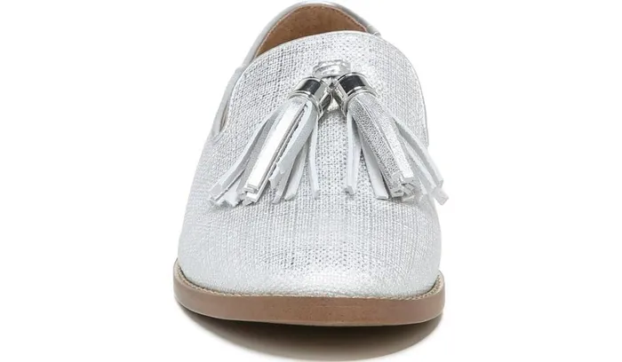Loafers Women Franco Sarto Franco Hadden 2 Loafer Silver Fabric