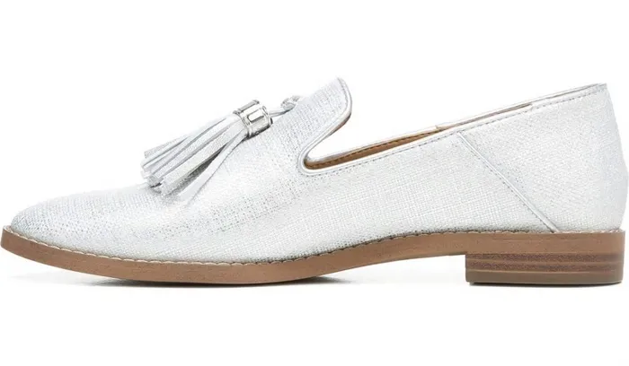 Loafers Women Franco Sarto Franco Hadden 2 Loafer Silver Fabric