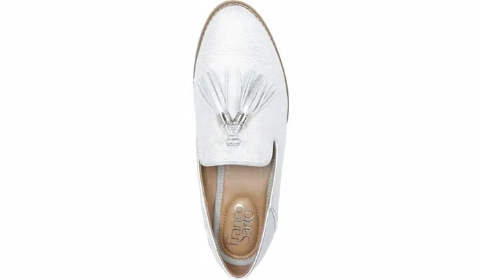 Loafers Women Franco Sarto Franco Hadden 2 Loafer Silver Fabric