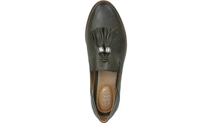 Loafers Women Franco Sarto Franco Hadden Loafer Green Leather