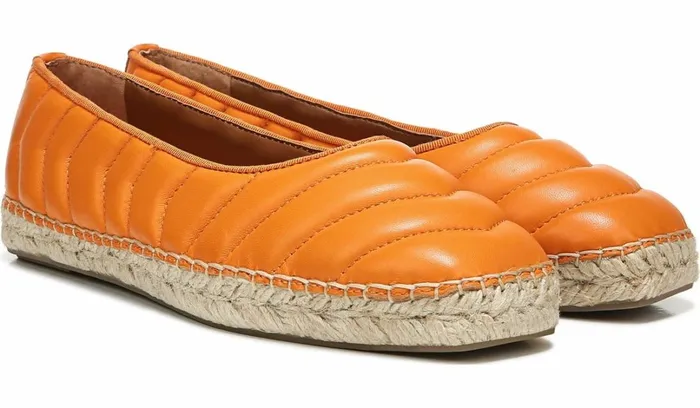 Loafers Women Franco Sarto Franco Kiya Slip On Orange Leather