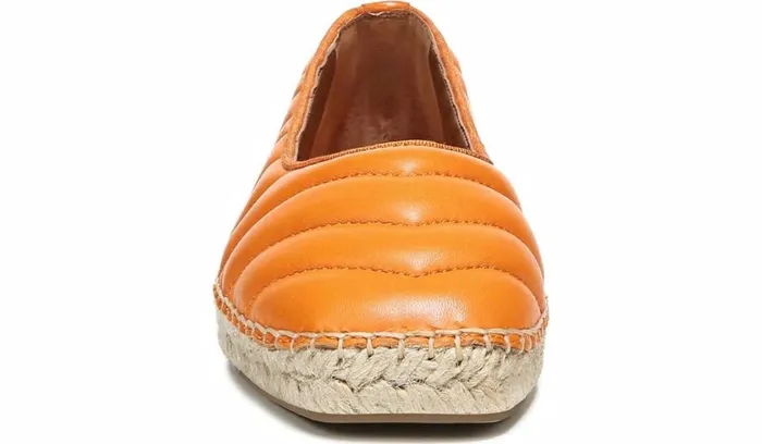 Loafers Women Franco Sarto Franco Kiya Slip On Orange Leather