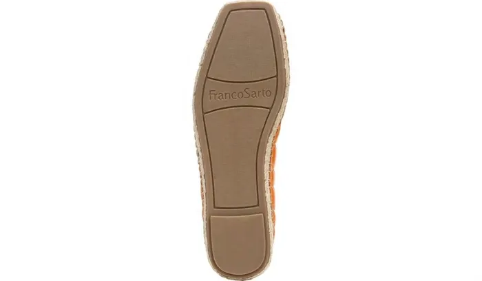 Loafers Women Franco Sarto Franco Kiya Slip On Orange Leather