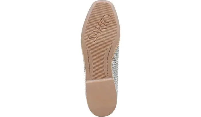 Loafers Women Franco Sarto Sarto Clarissa Loafer Silver Raffia