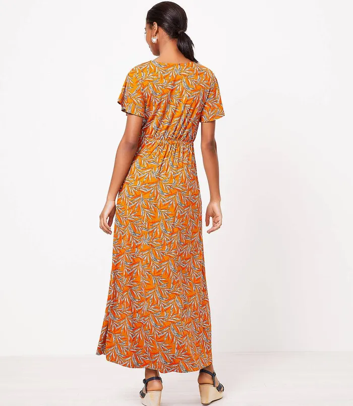 LOFT LOFT Beach Wrap Maxi Dress Desert Spice Women Work Dresses