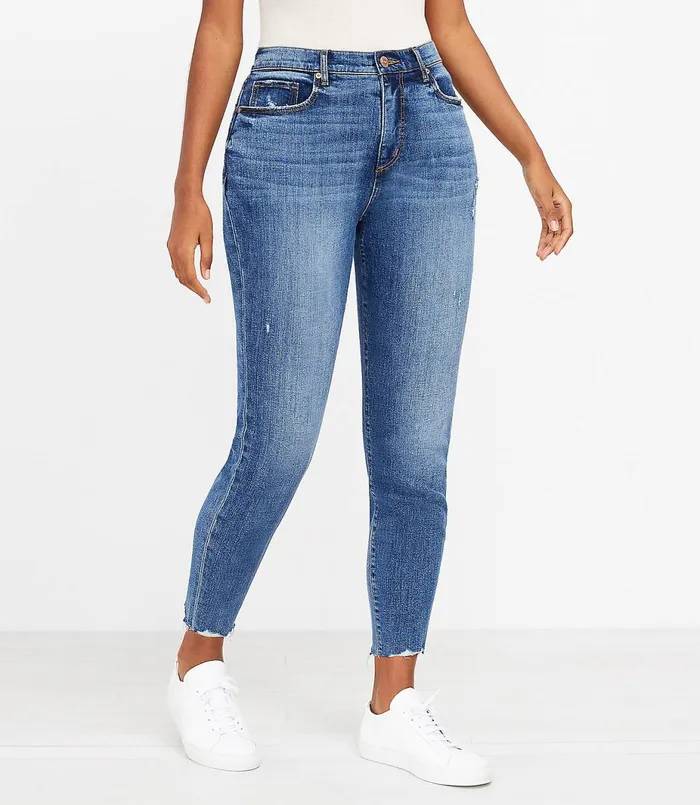 LOFT Petite Curvy Fresh Cut High Rise Skinny Ankle Jeans In Authentic Mid Vintage Wash Authentic Mid Vintage Wash Women Petite Jeans LOFT Petite Curvy Fresh Cut High Rise Skinny Ankle Jeans In Authentic Mid Vintage Wash Authentic Mid Vintage Wash Women Petite Jeans