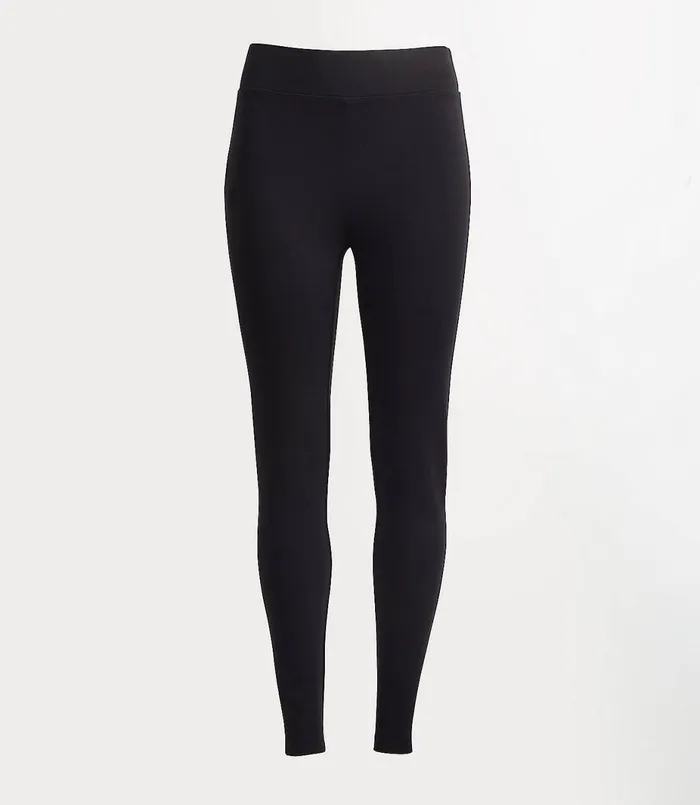 LOFT Seamed Ponte Leggings Black Women Leggings