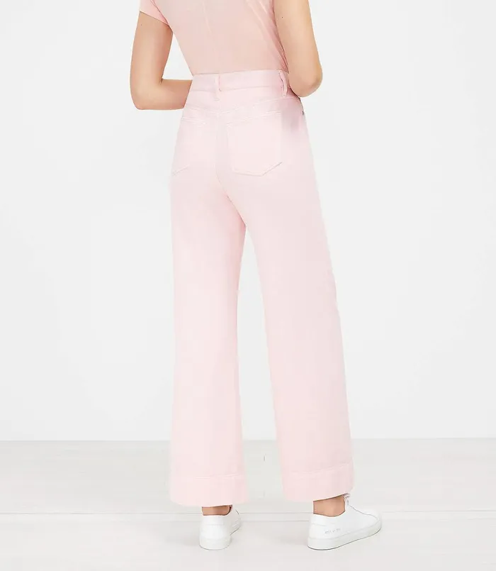 LOFT The High Waist Palazzo Jean Fresh Creamsicle Women Jeans