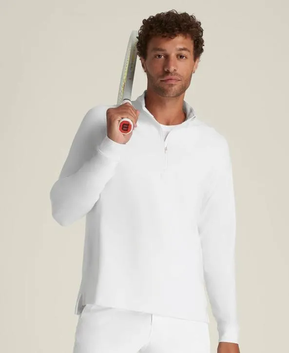 Long Sleeve Shirts Men Wilson LayerUp HalfZip Bright White