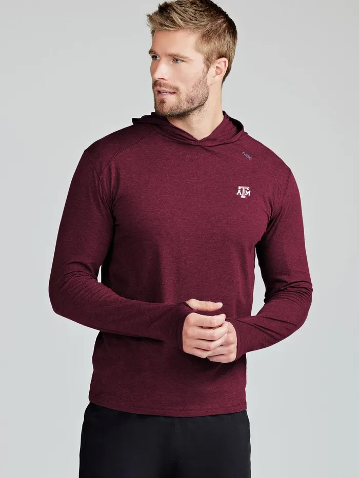 Long Sleeve TShirts Men Tasc Performance Carrollton Lightweight Hoodie 8211 Texas AandM Long Sleeve TShirts Men Tasc Performance Carrollton Lightweight Hoodie 8211 Texas AandM