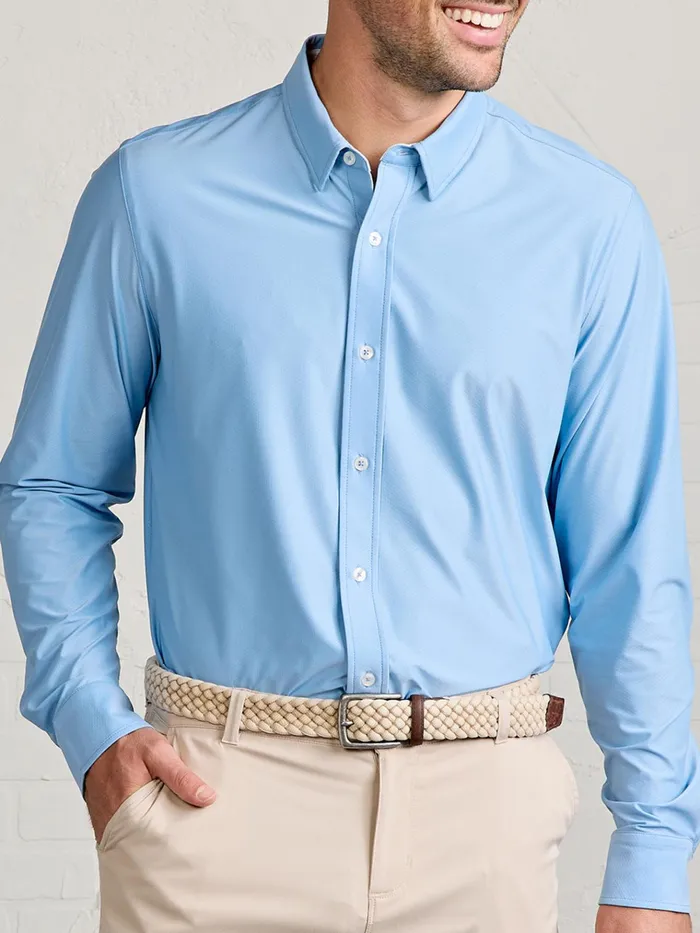 Long Sleeve TShirts Men Tasc Performance Wayfarer Tailored Fit Performance Button Down