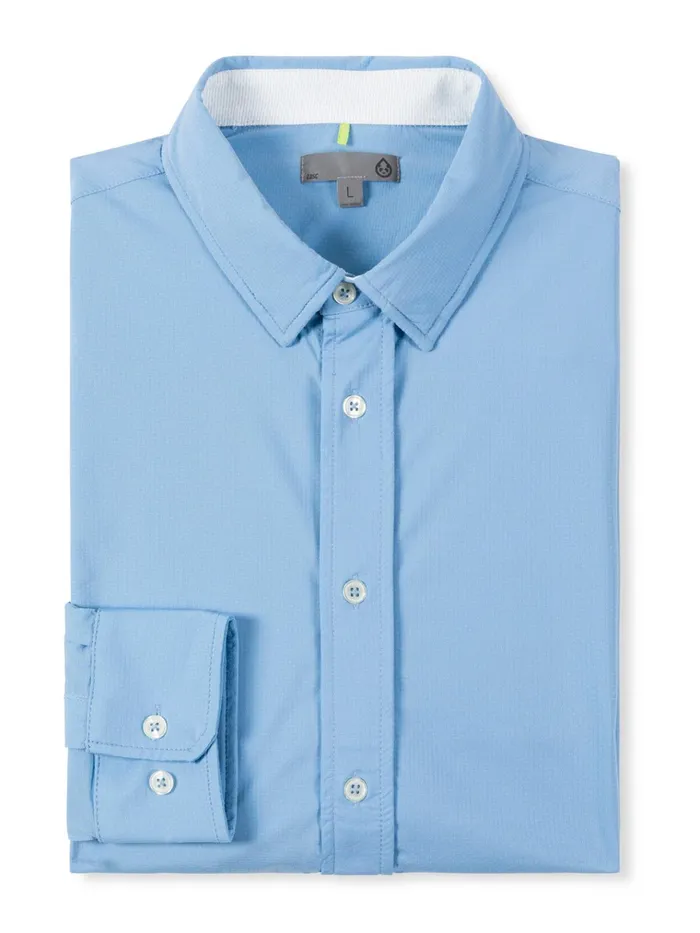 Long Sleeve TShirts Men Tasc Performance Wayfarer Tailored Fit Performance Button Down