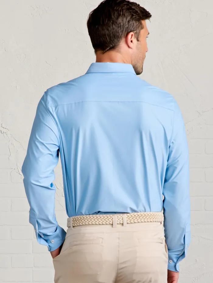 Long Sleeve TShirts Men Tasc Performance Wayfarer Tailored Fit Performance Button Down