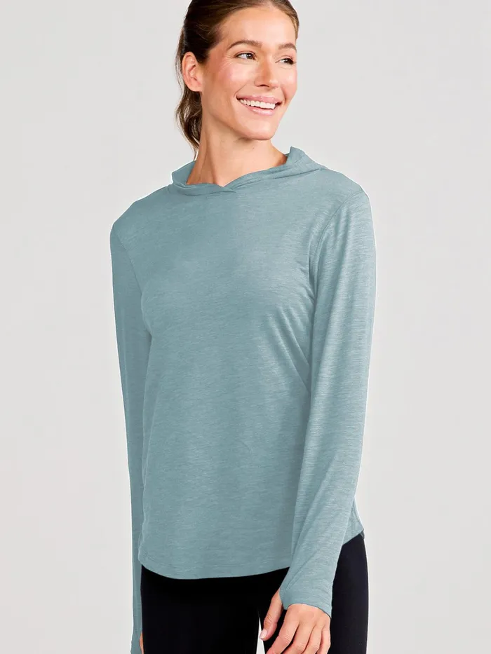 Long Sleeve TShirts Women Tasc Performance Recess Lightweight Hoodie
