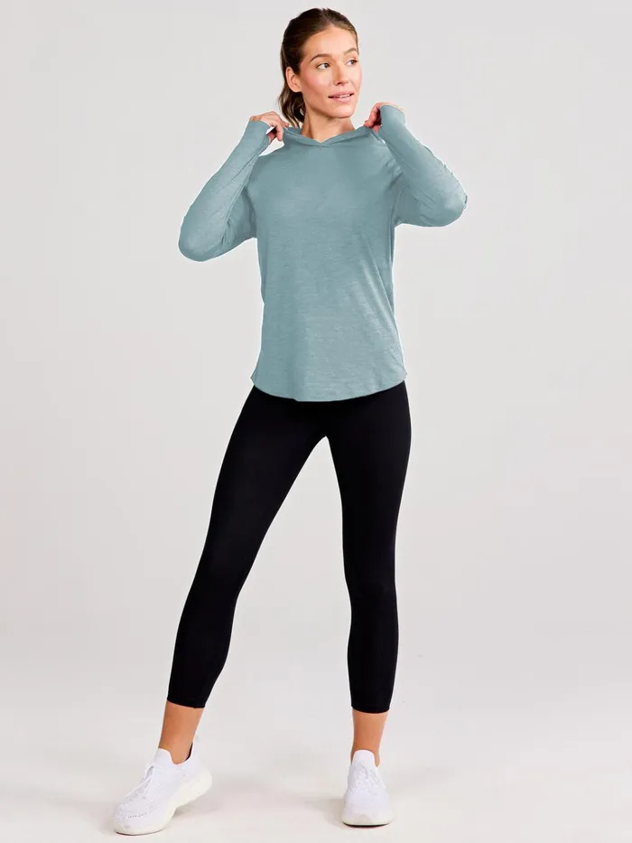 Long Sleeve TShirts Women Tasc Performance Recess Lightweight Hoodie