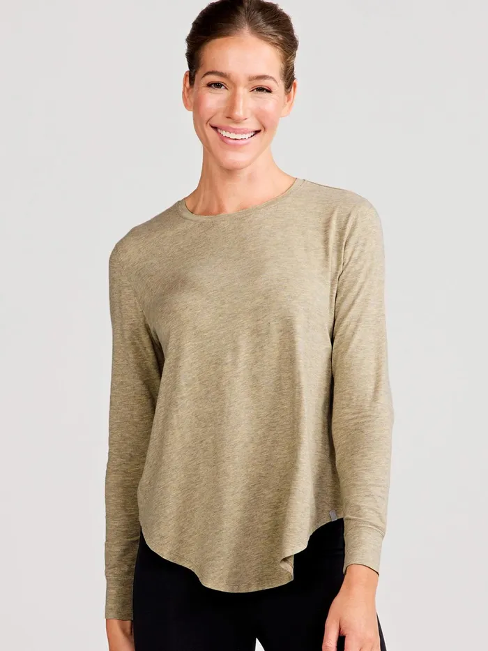 Lounge Women Tasc Performance Longline Long Sleeve TShirt