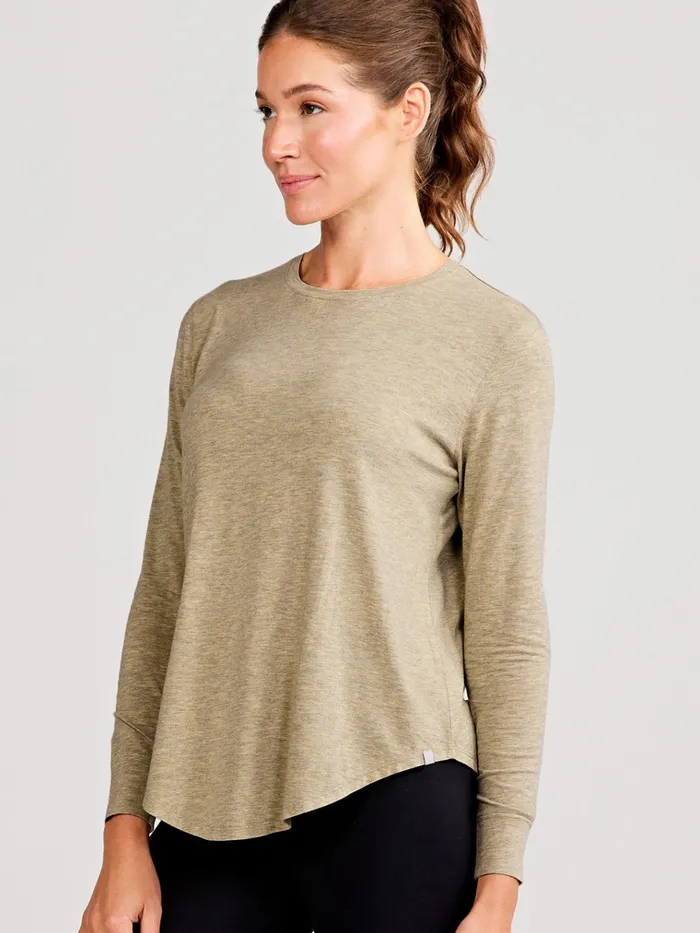Lounge Women Tasc Performance Longline Long Sleeve TShirt