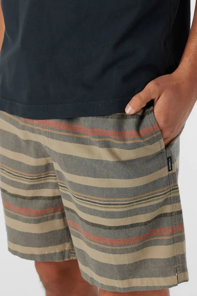 LOW KEY STRIPE 18034 SHORTS Khaki Men O039NEILL Clothing