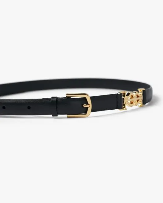 LS Clasp Leather Skinny Belt Women Belts Lilysilk Hats