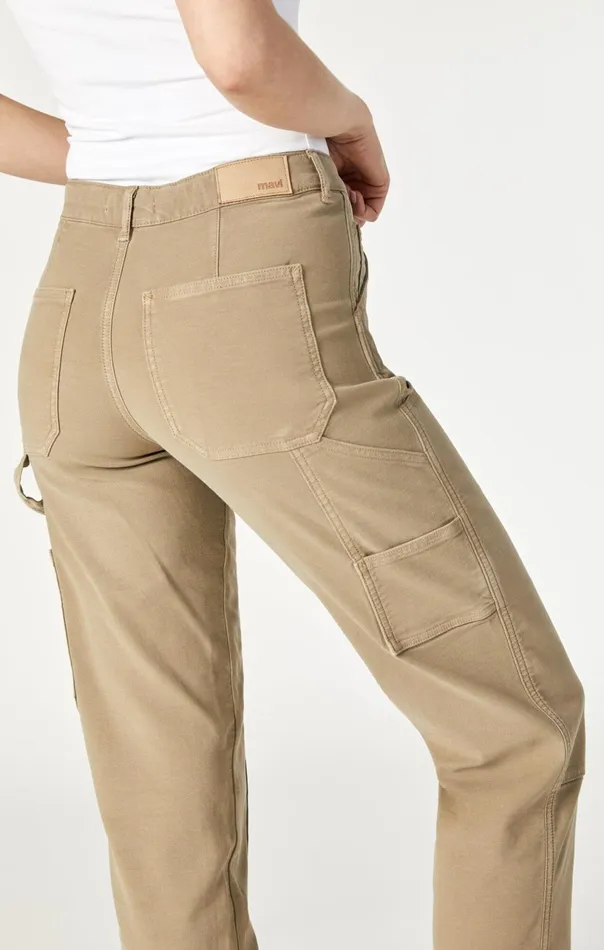 Luisa Straight Leg In Beige Luxe Twill Women Mavi Jeans Pants Luisa Straight Leg In Beige Luxe Twill Women Mavi Jeans Pants