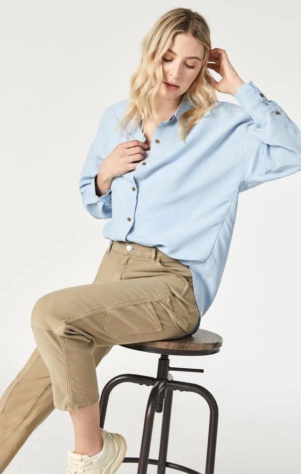 Luisa Straight Leg In Beige Luxe Twill Women Mavi Jeans Pants Luisa Straight Leg In Beige Luxe Twill Women Mavi Jeans Pants
