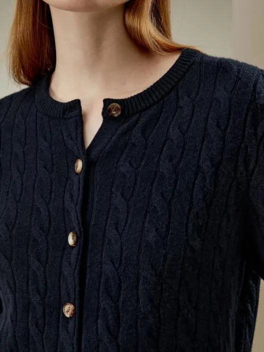 Luxurious Cable Knit Cashmere Sweater For Women Women Lilysilk Knitwear