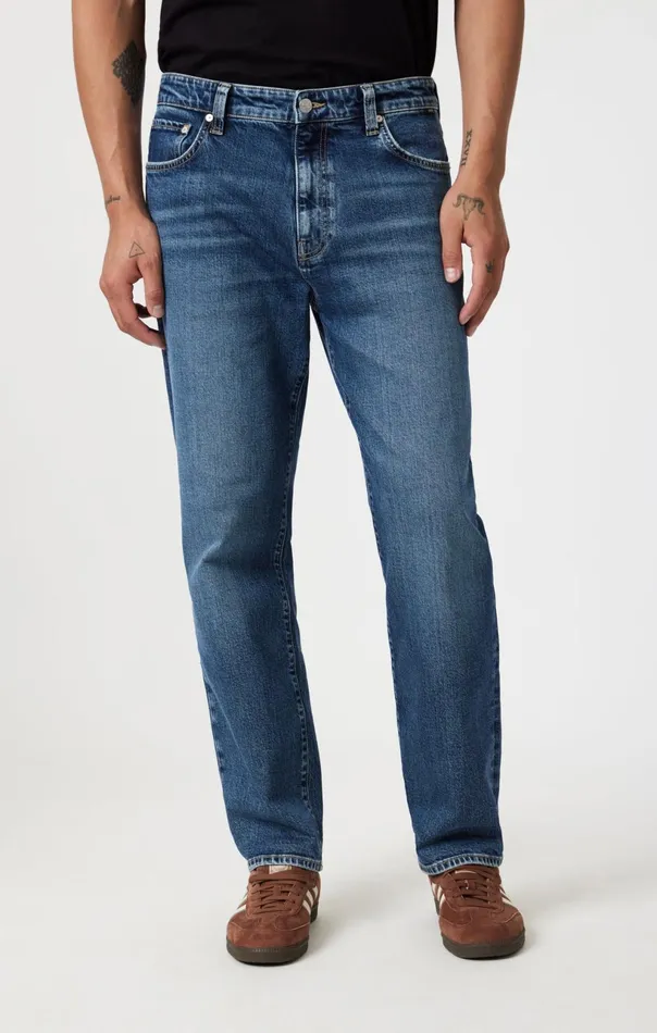 Marcel Loose Straight Leg In Mid Brushed Classic Blue Men Mavi Jeans Denim Marcel Loose Straight Leg In Mid Brushed Classic Blue Men Mavi Jeans Denim