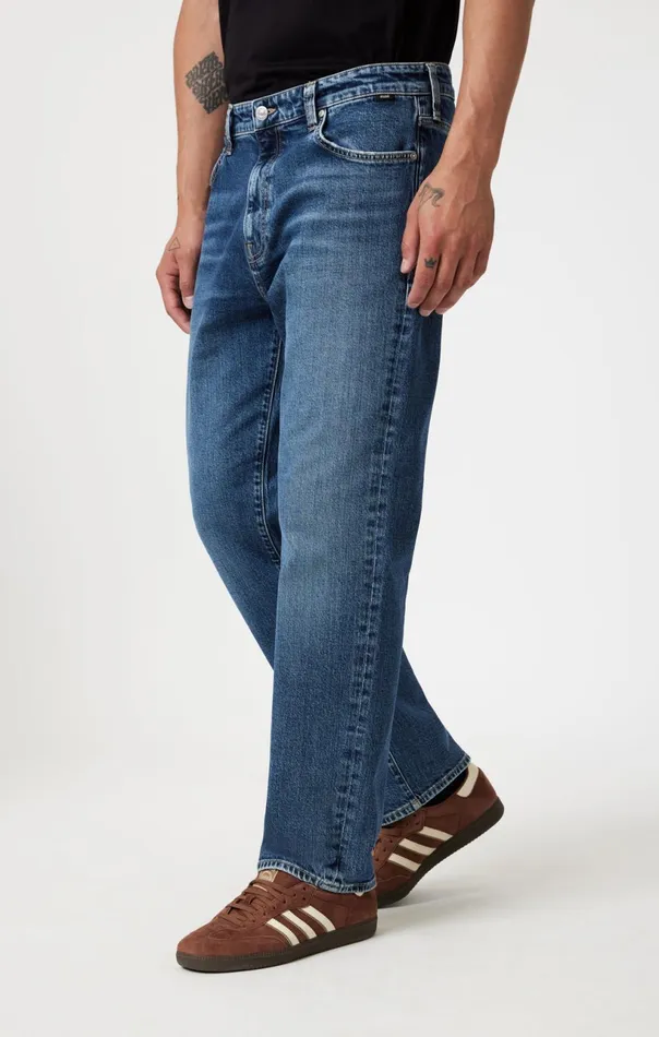 Marcel Loose Straight Leg In Mid Brushed Classic Blue Men Mavi Jeans Denim Marcel Loose Straight Leg In Mid Brushed Classic Blue Men Mavi Jeans Denim