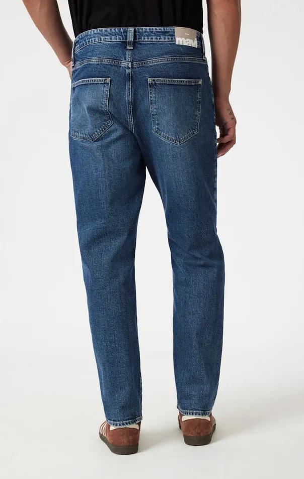 Marcel Loose Straight Leg In Mid Brushed Classic Blue Men Mavi Jeans Denim Marcel Loose Straight Leg In Mid Brushed Classic Blue Men Mavi Jeans Denim