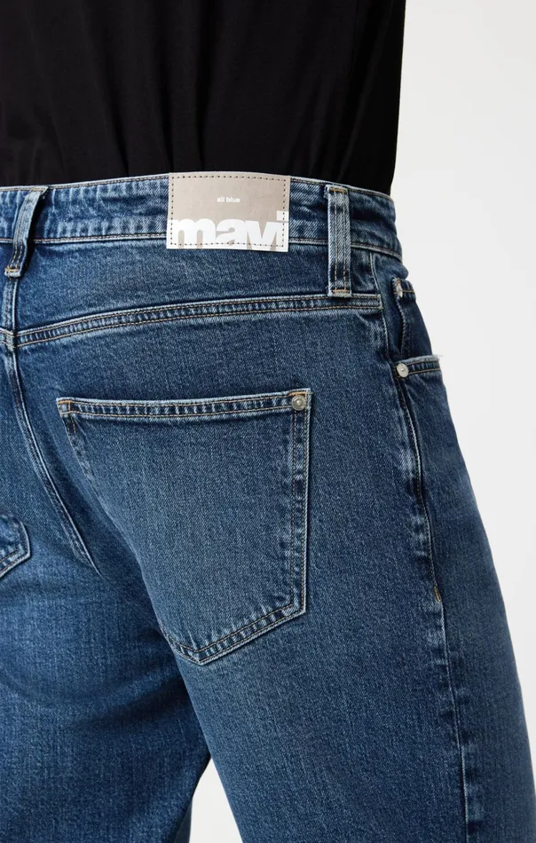 Marcel Loose Straight Leg In Mid Brushed Classic Blue Men Mavi Jeans Denim Marcel Loose Straight Leg In Mid Brushed Classic Blue Men Mavi Jeans Denim