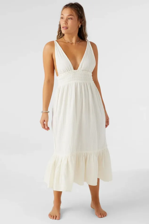 MARGEAUX DOUBLE GAUZE COVERUP DRESS Vanilla Women O039NEILL Collections