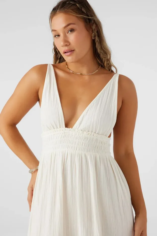 MARGEAUX DOUBLE GAUZE COVERUP DRESS Vanilla Women O039NEILL Collections