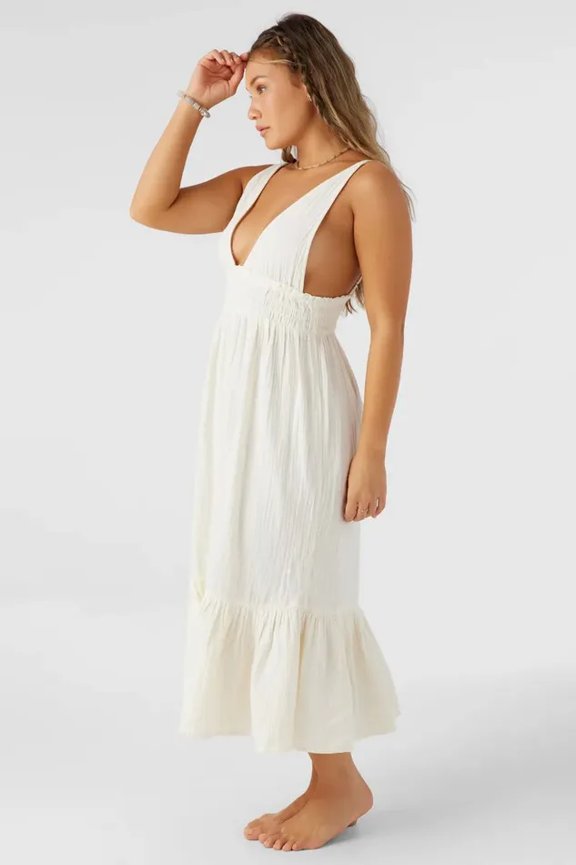 MARGEAUX DOUBLE GAUZE COVERUP DRESS Vanilla Women O039NEILL Collections