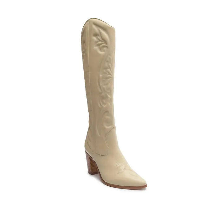 Maryana Block West Boot Eggshell Women Schutz Shoes Maryana Boots Maryana Block West Boot Eggshell Women Schutz Shoes Maryana Boots