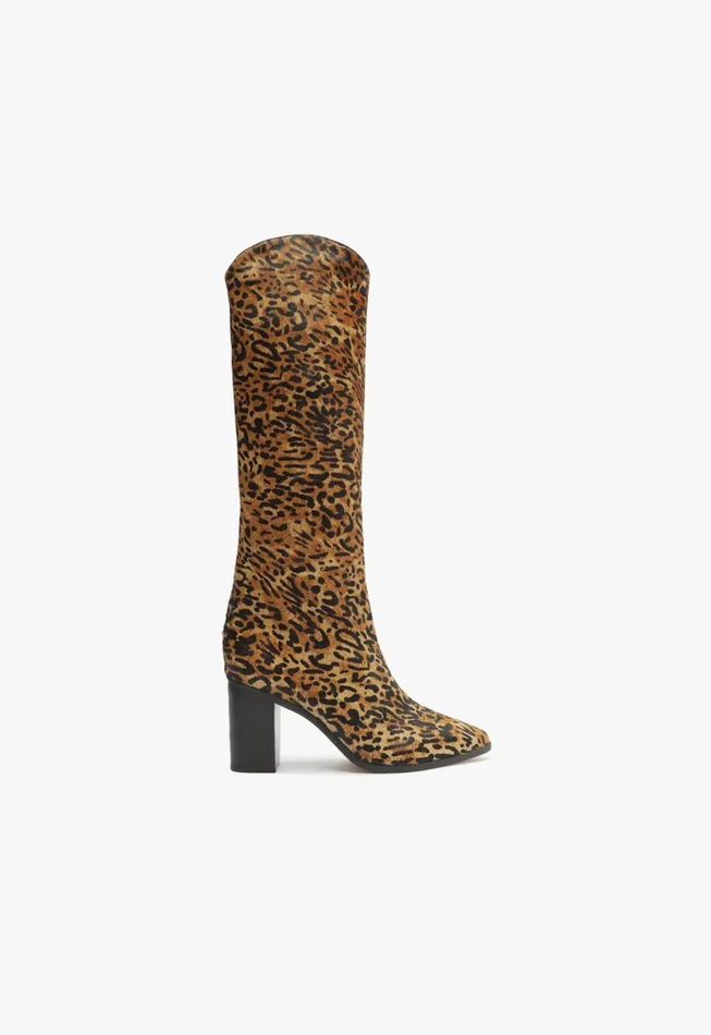 Maryana Leather Boot Animal Print Women Schutz Shoes Maryana Boots