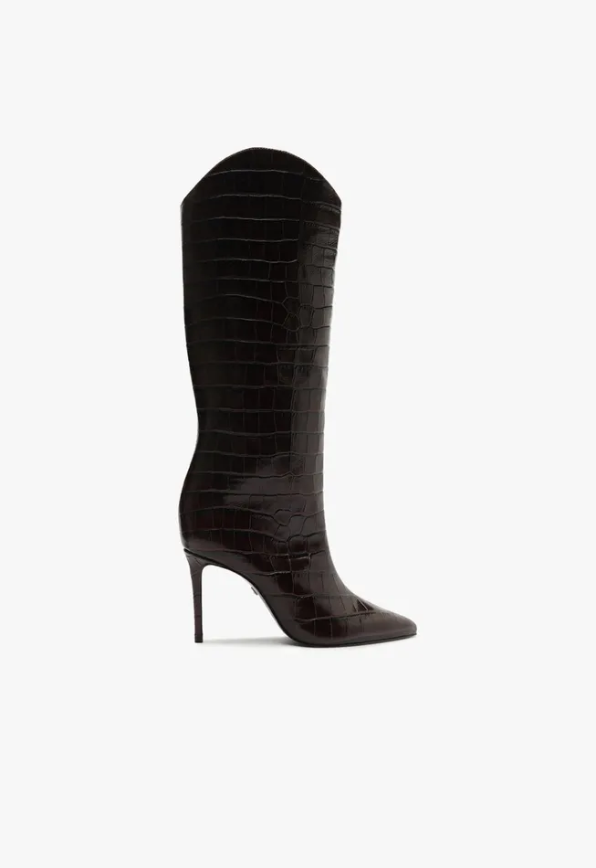 Maryana Wide Boot Brown Women Schutz Shoes Maryana Boots