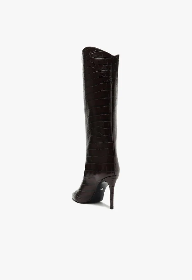 Maryana Wide Boot Brown Women Schutz Shoes Maryana Boots