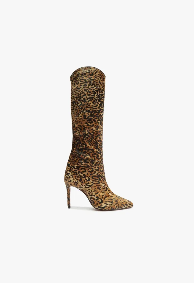 Maryana Wild Leather Boot Animal Print Women Schutz Shoes Maryana Boots
